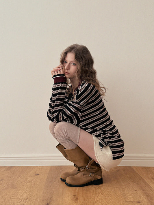 Julen Rugby Collar Long Sleeve T-shirt