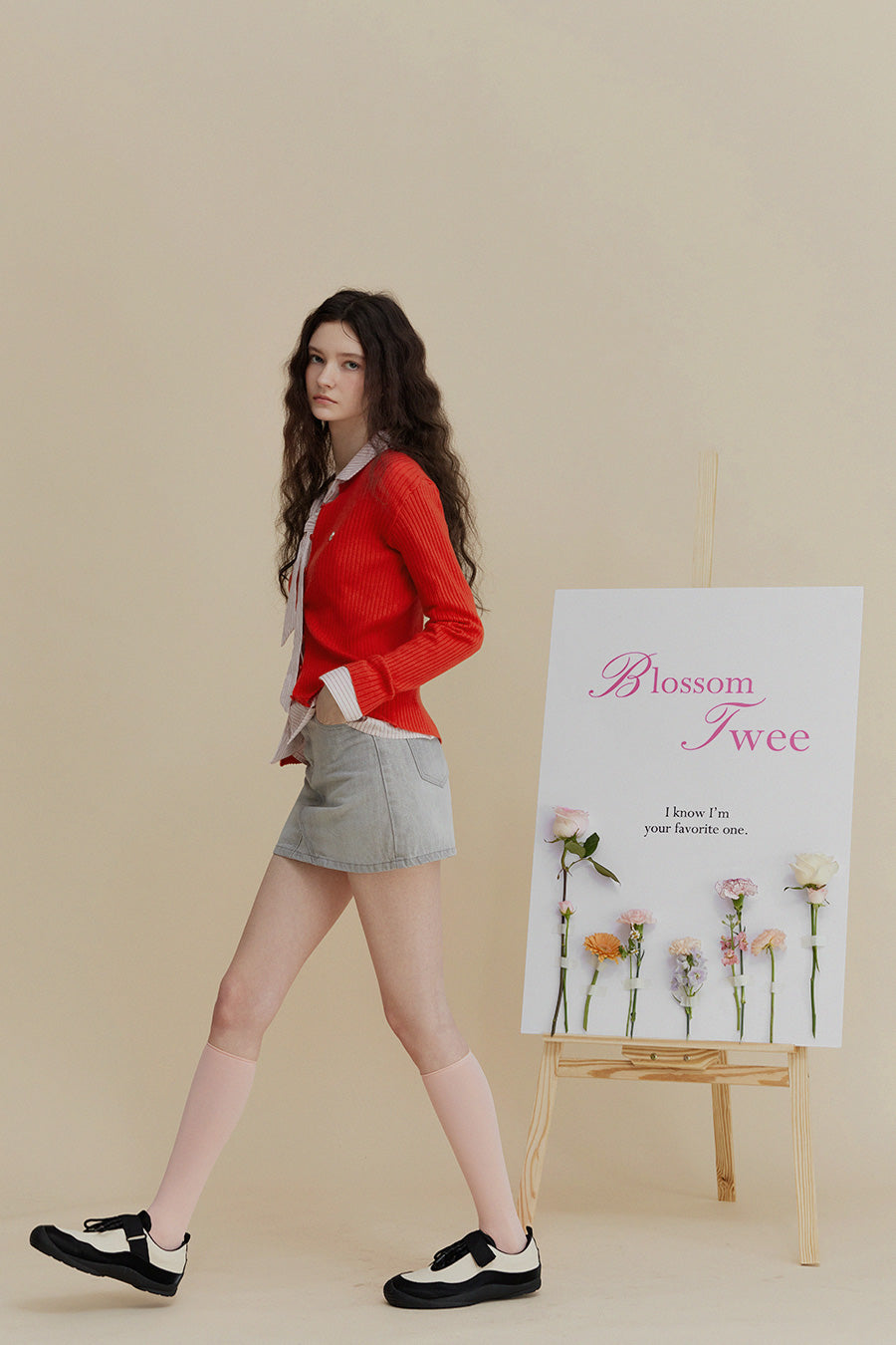 Poco Washed Denim Mini Skirt