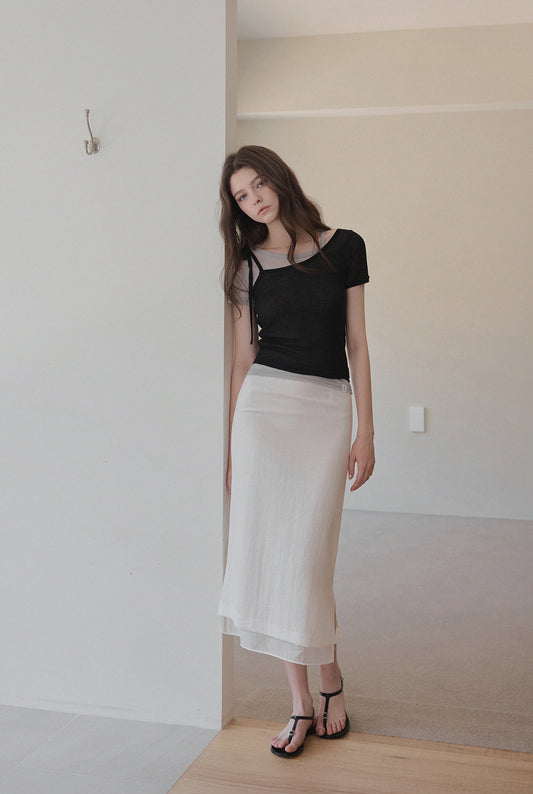 Winb Layered Effect Colourblock T-Shirt