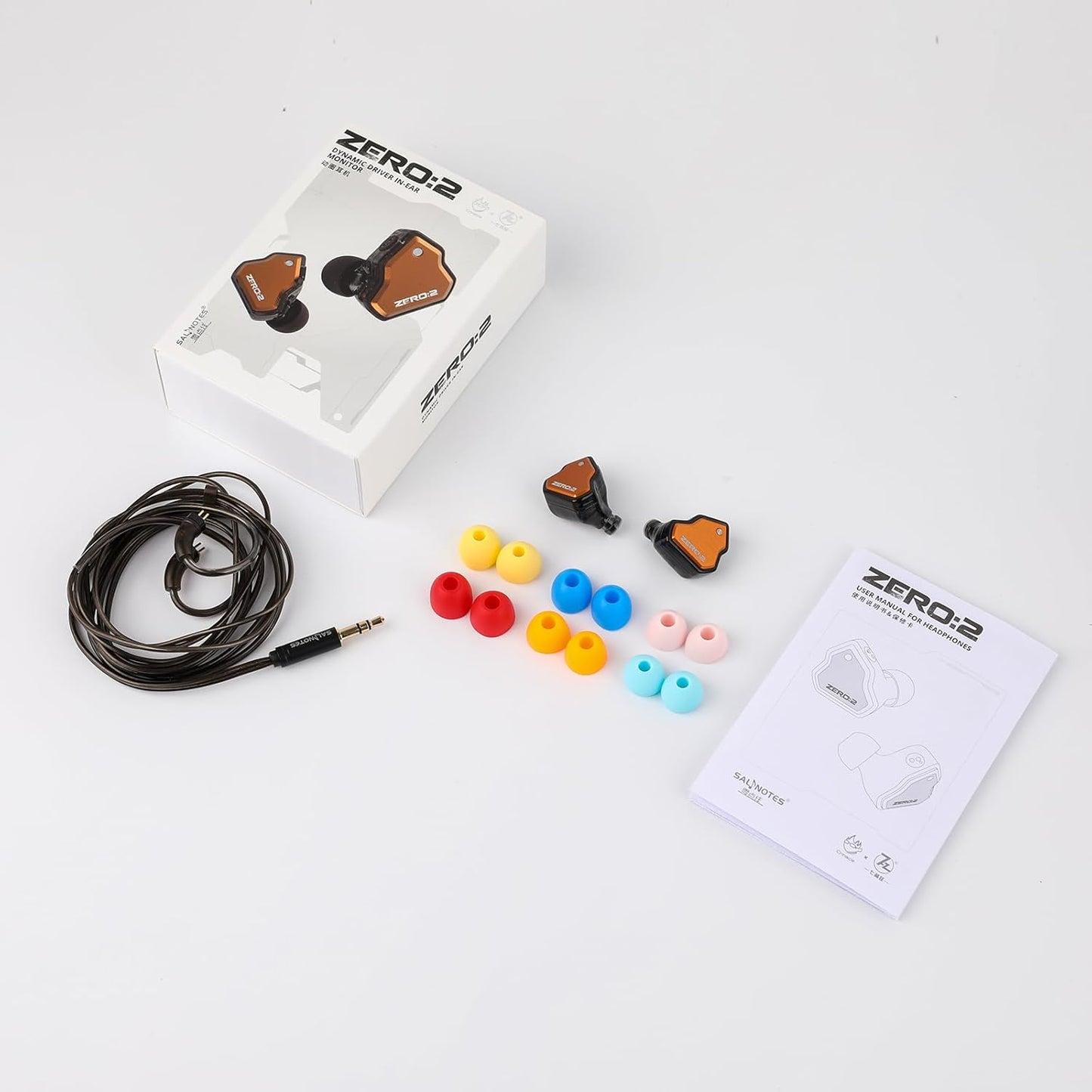 Linsoul 7HZ x Crinacle Zero 2 HiFi Earbuds 10mm Dynamic Drivers & OFC Cable