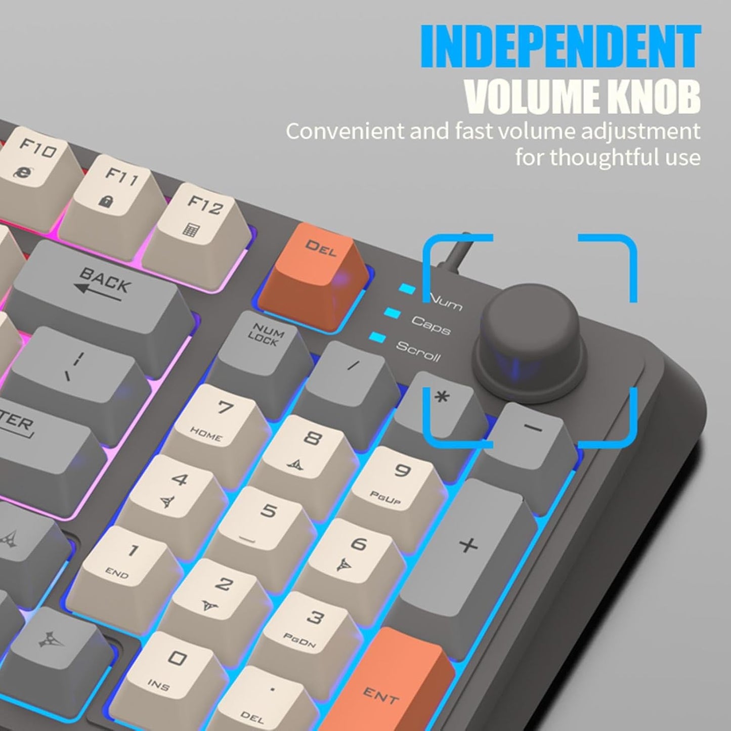 Wired Mechanical Gaming Keyboard Maijia K82, 94 Keys, Backlit Luminous Design