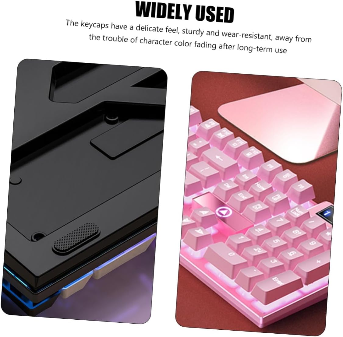 RGB Mechanical Gaming Keyboard 104 Keys, Wired, Full Size (Pink)