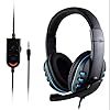 GAMEPRO LED Gaming Headphones with In-Line Mic & Volume Wheel Multi-Platform Compatible