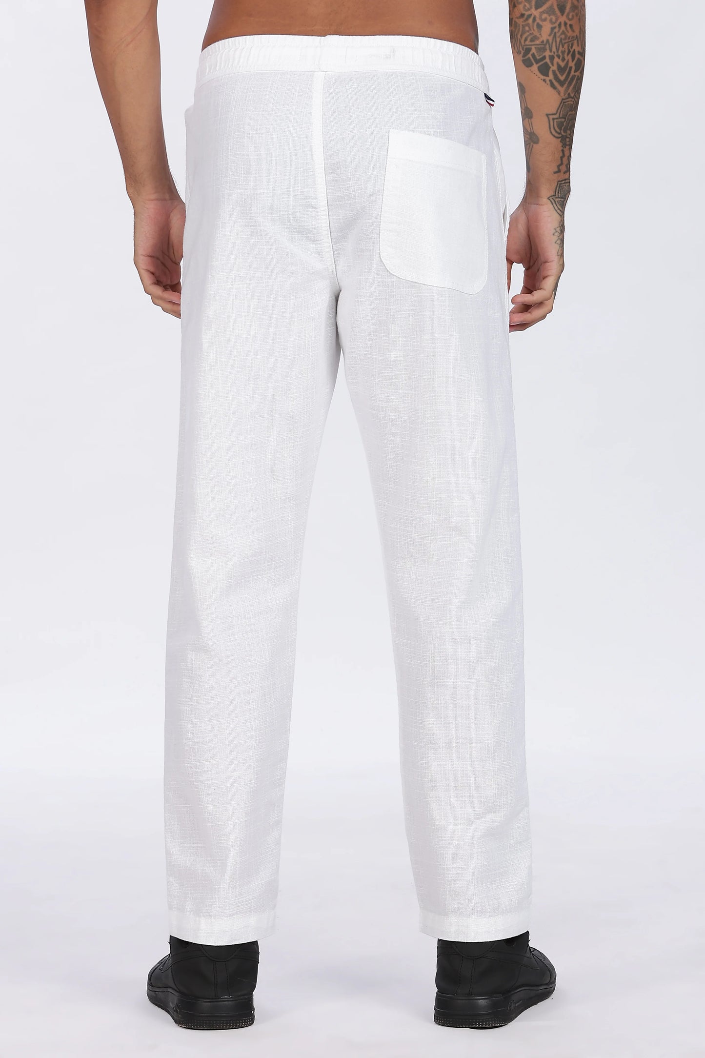 White 100% Linen Trousers Premium Quality & Minimal Style