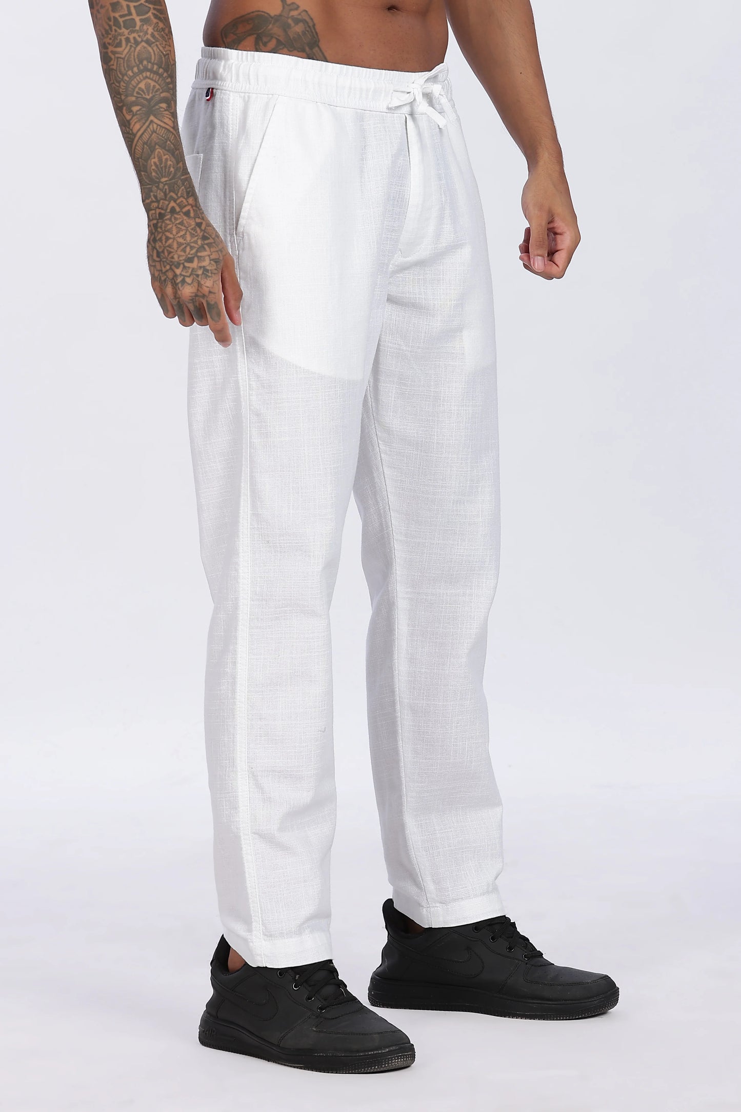 White 100% Linen Trousers Premium Quality & Minimal Style