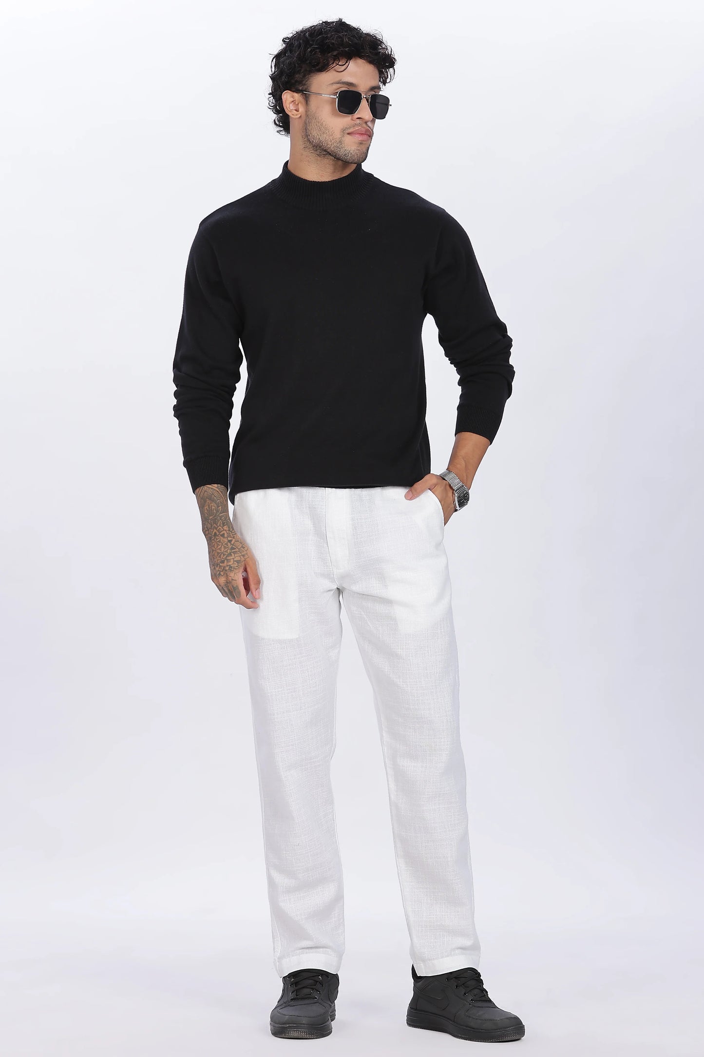 White 100% Linen Trousers Premium Quality & Minimal Style