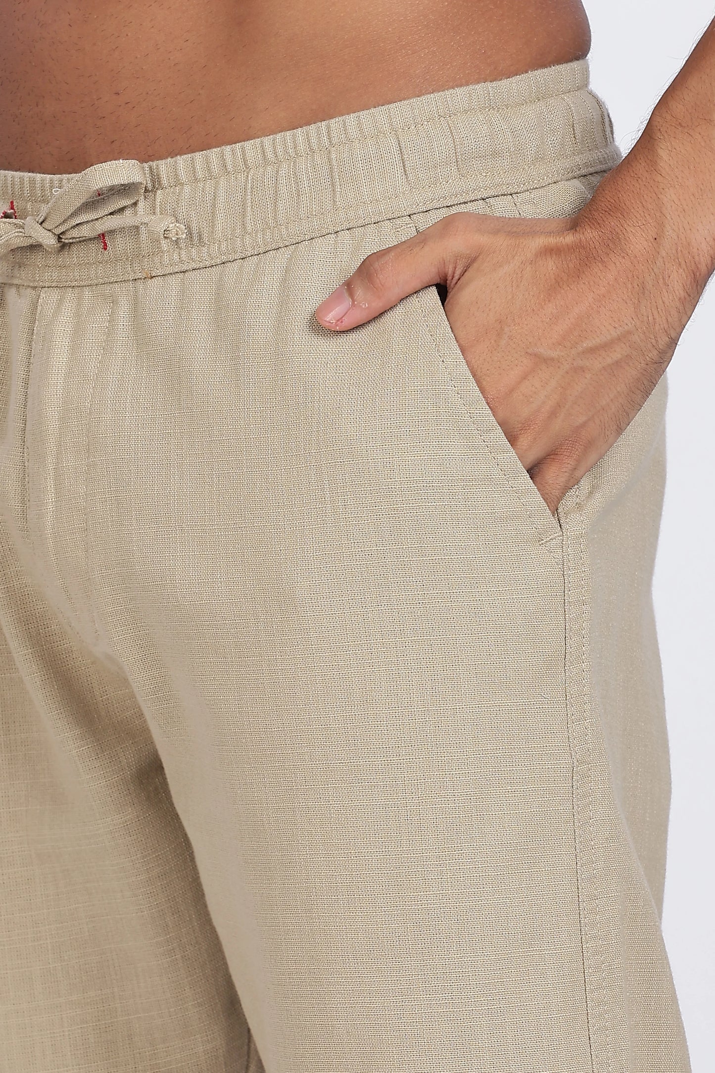 Khaki Linen Trousers 100% Linen, Minimal & Comfortable Style