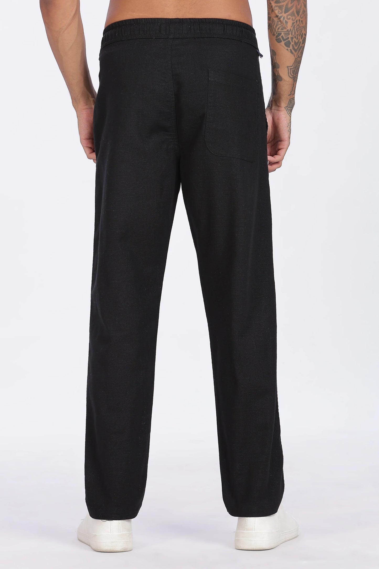 Black Linen Trousers 100% Linen, Minimal & Timeless Style