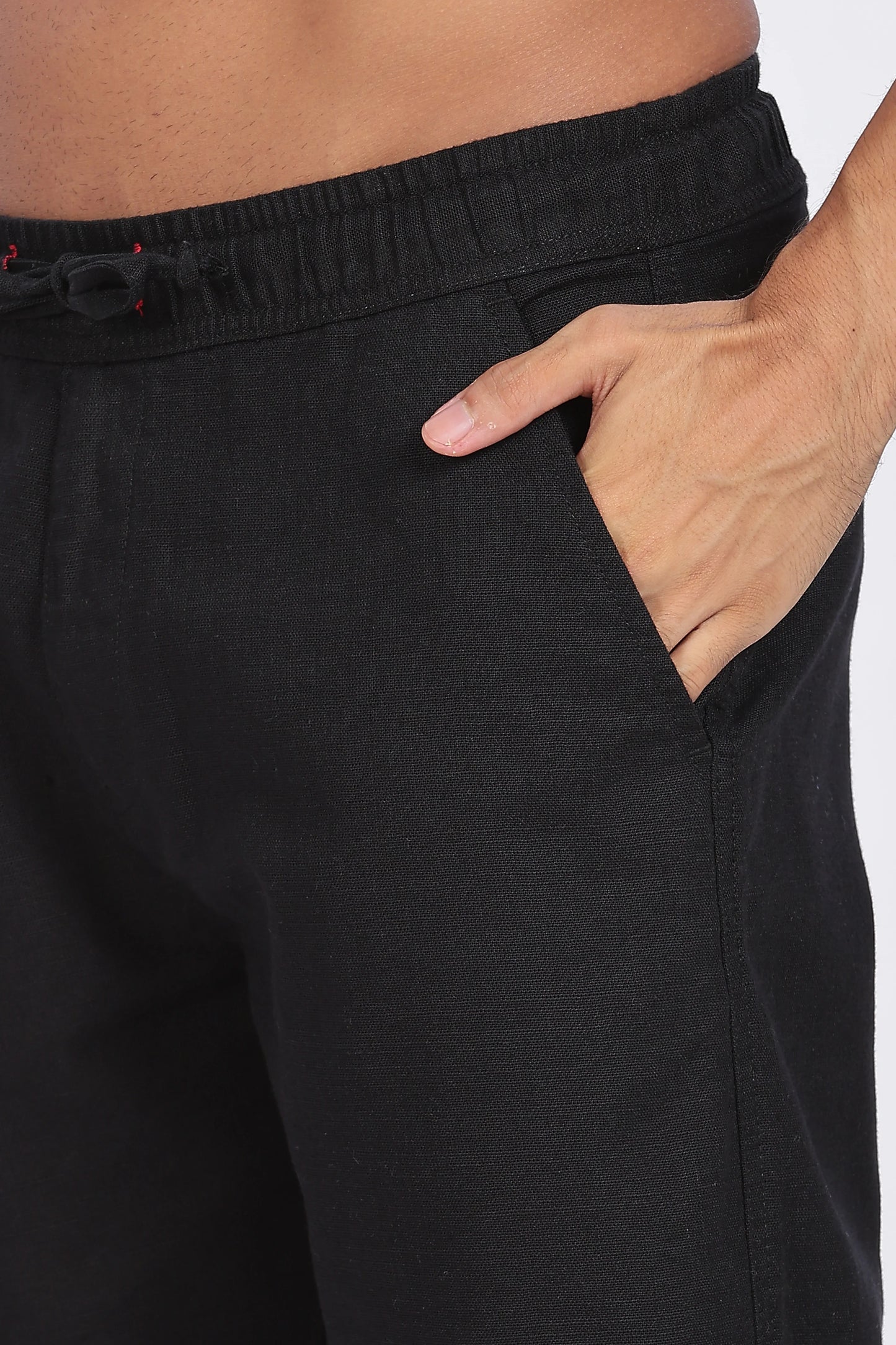 Black Linen Trousers 100% Linen, Minimal & Timeless Style