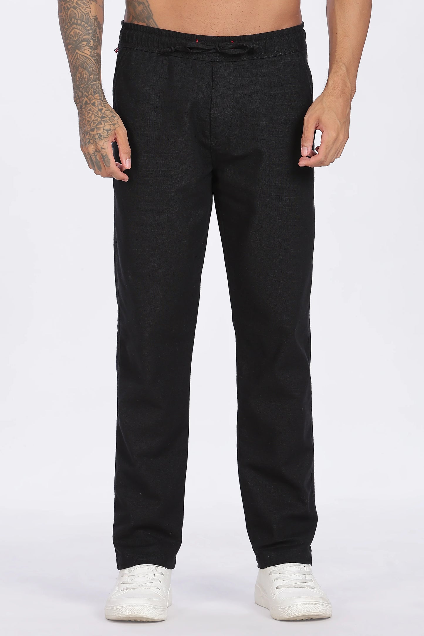 Black Linen Trousers 100% Linen, Minimal & Timeless Style