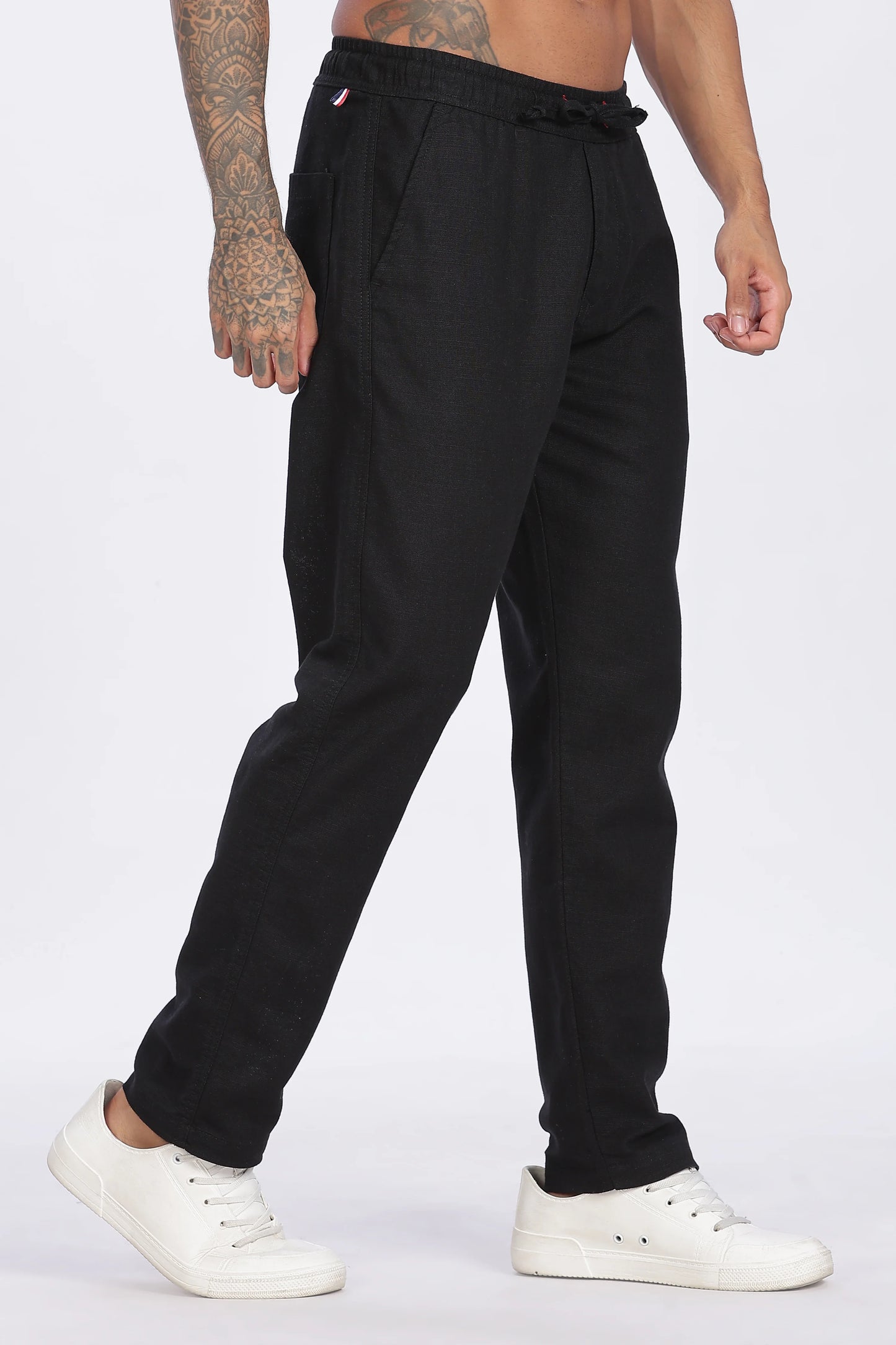 Black Linen Trousers 100% Linen, Minimal & Timeless Style