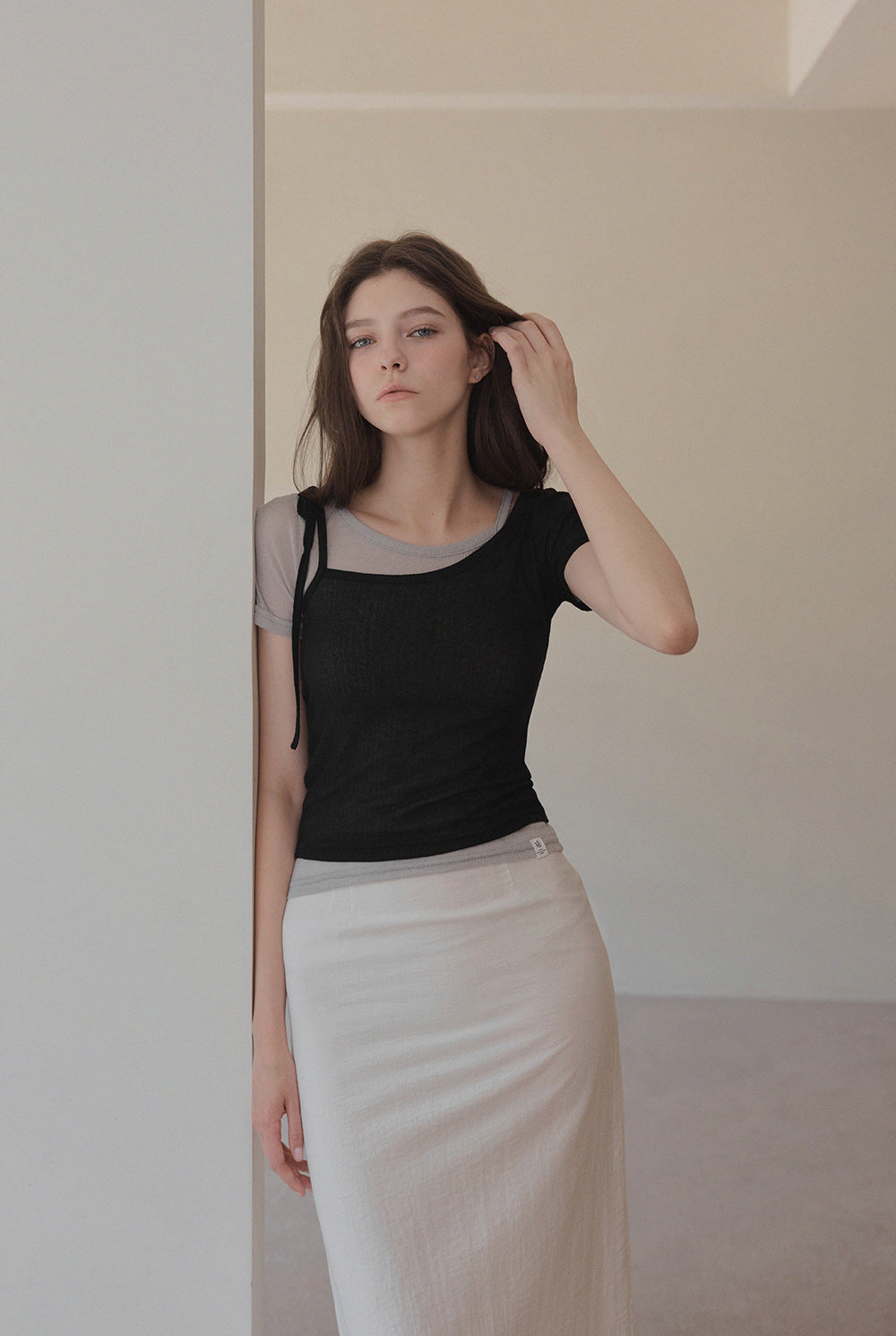 Winb Layered Effect Colourblock T-Shirt