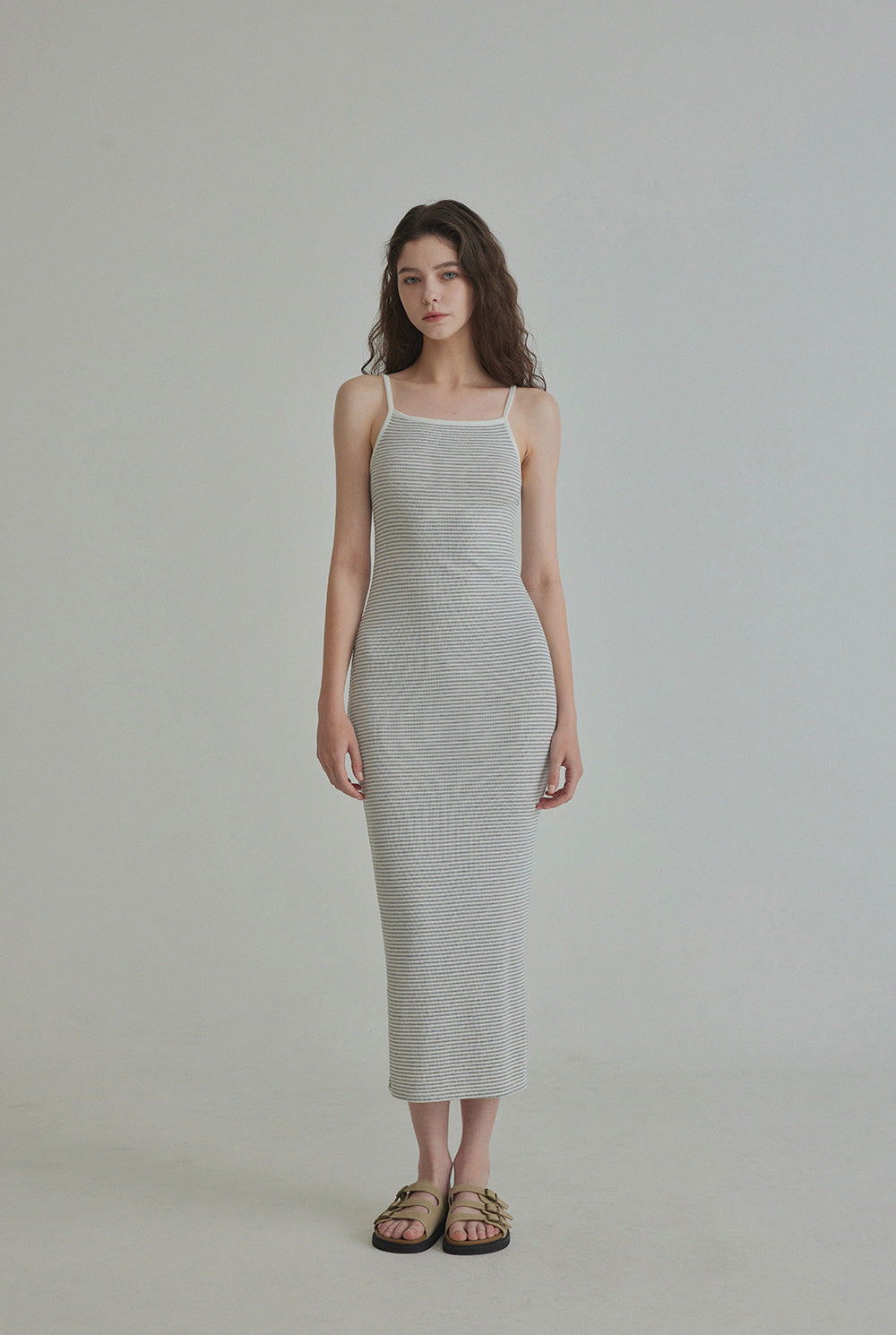 Lezen Modern Striped Summer Dress