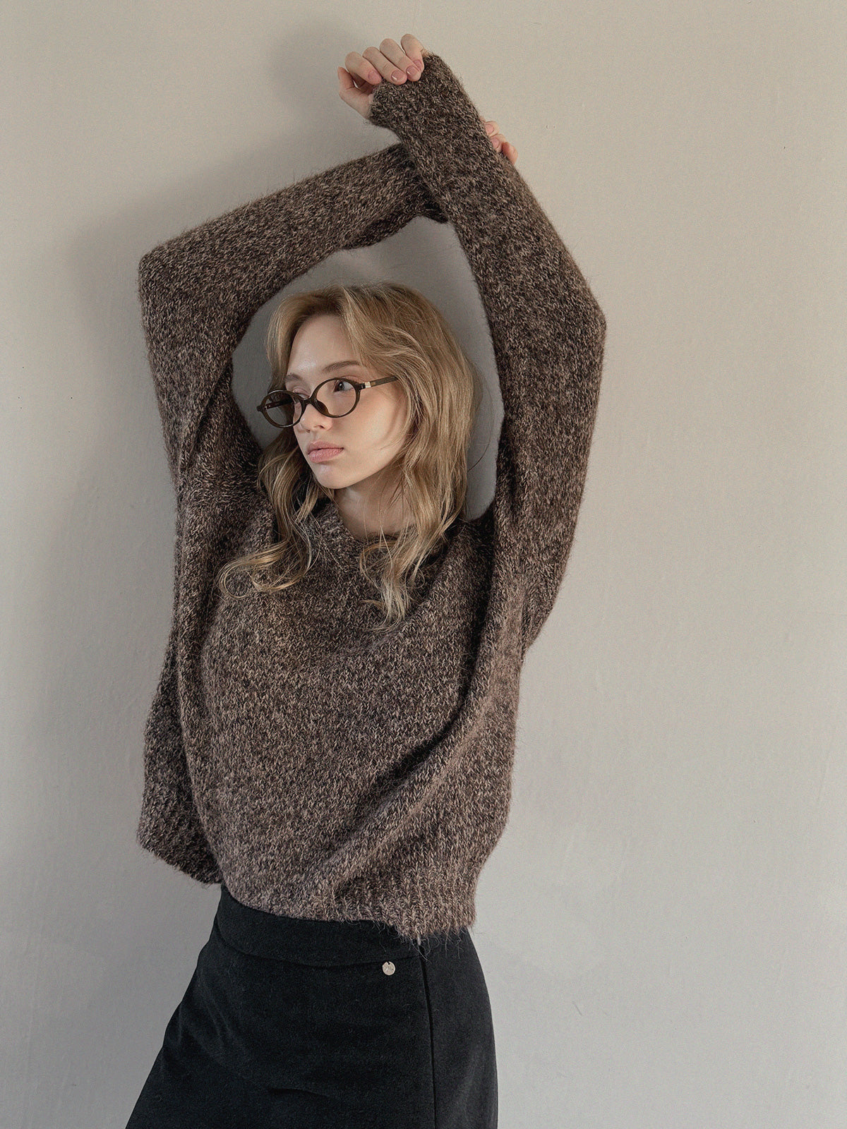 Dupe Mixed Loose-Fit Knit