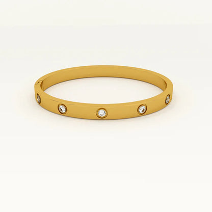 Crystal Love Bangle Bracelet-1