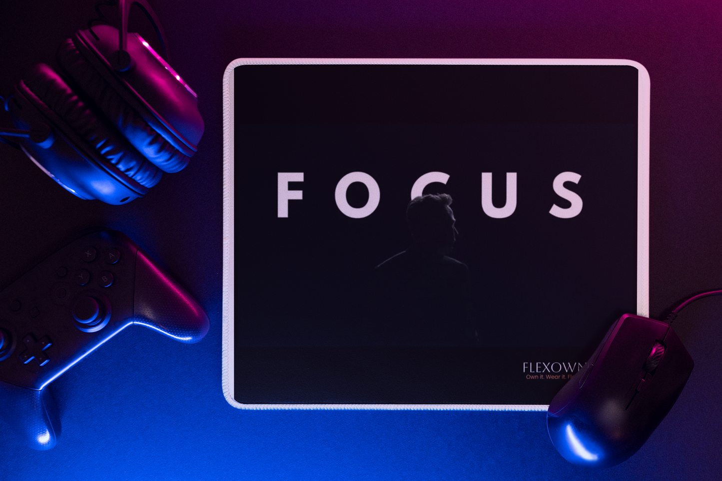 Flexown Sleek Gaming Mouse Pad Premium Ergonomic Desk Mat for Pro Gamers