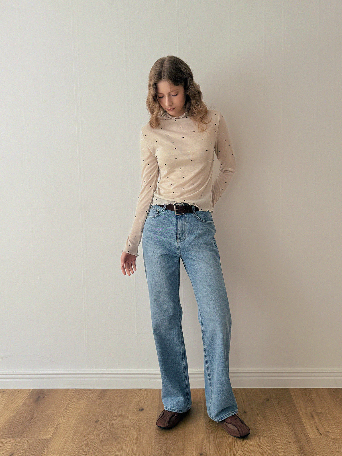Cont Straight Denim Long Pants