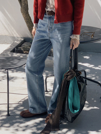 Cont Straight Denim Long Pants