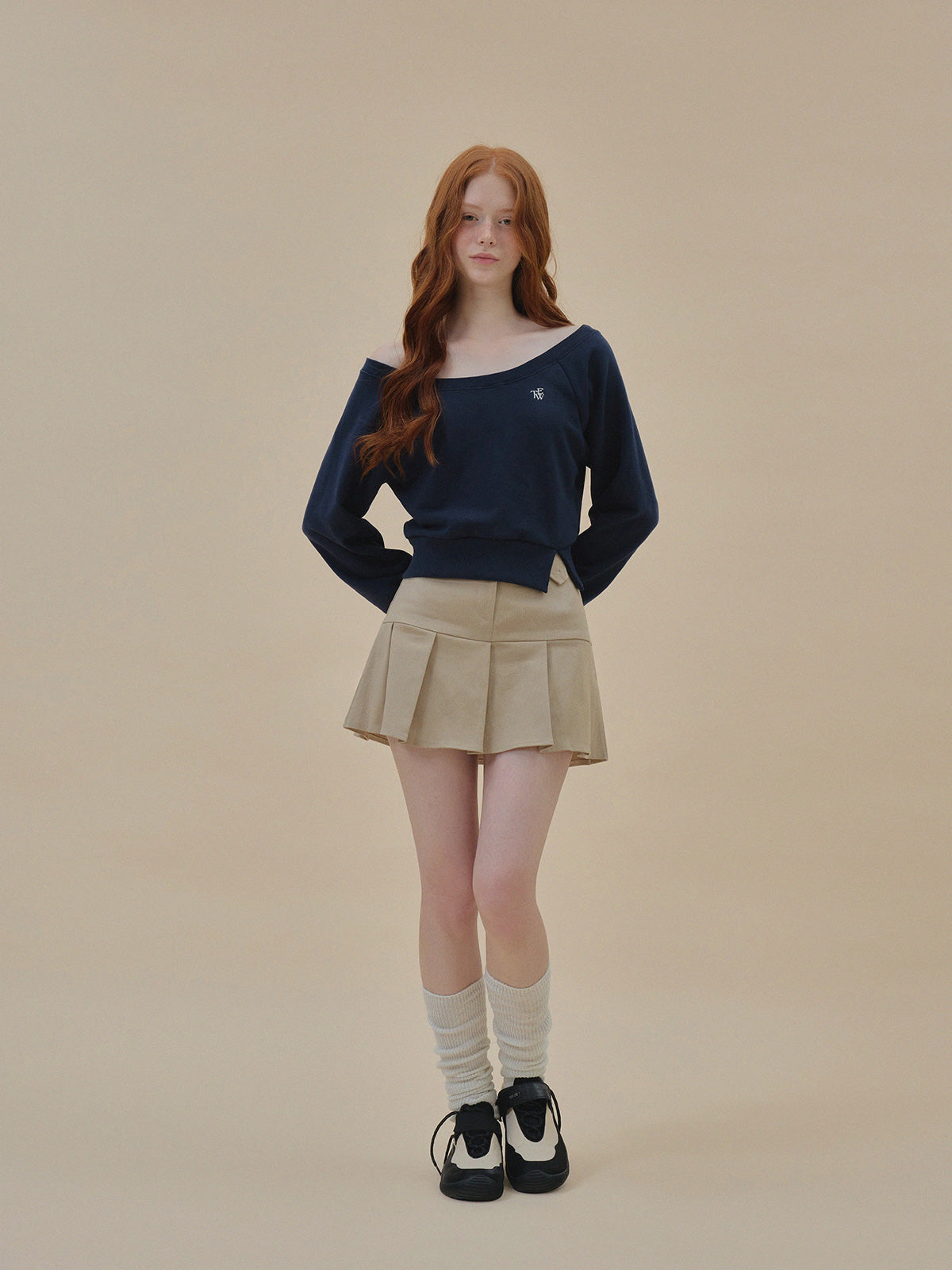 Chic High-Waist Pleated Mini Skirt