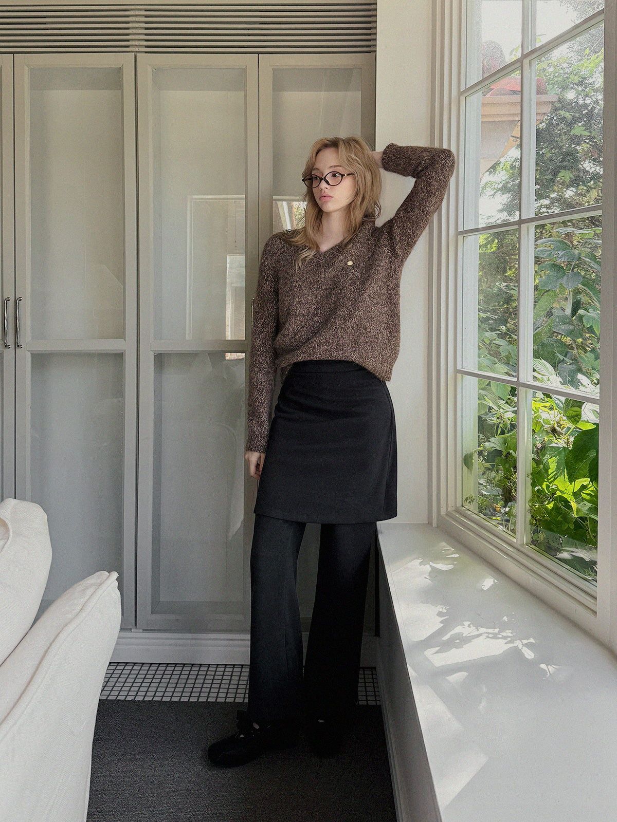 Dupe Mixed Loose-Fit Knit