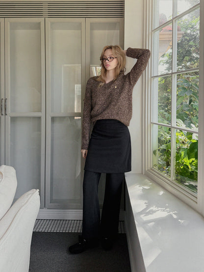 Dupe Mixed Loose-Fit Knit