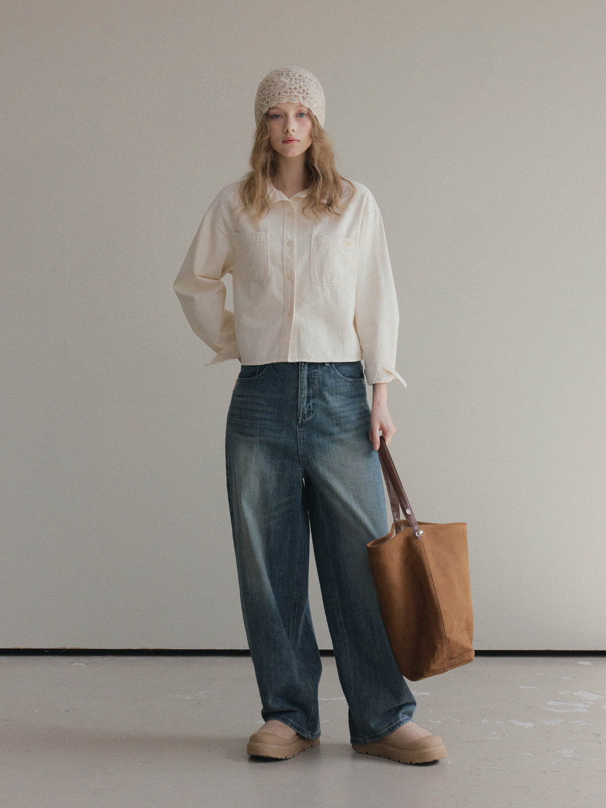 Idel Peach Pocket Long-Sleeve Shirt