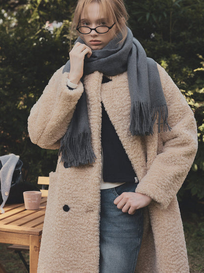 Rust Ribbed Long-Sleeve Zip-Up