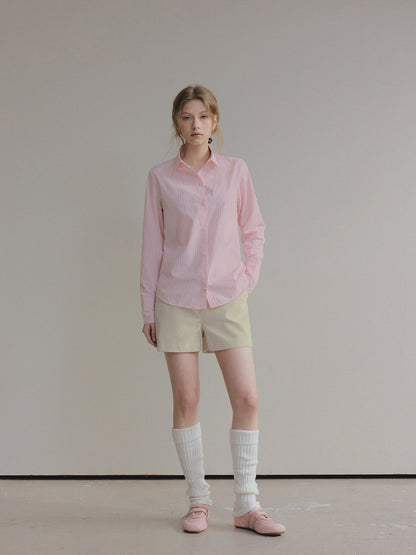 Hughes Stripe Cuffs Long-Sleeve Shirt