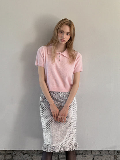 Ribel Soft Collar Knit Tee