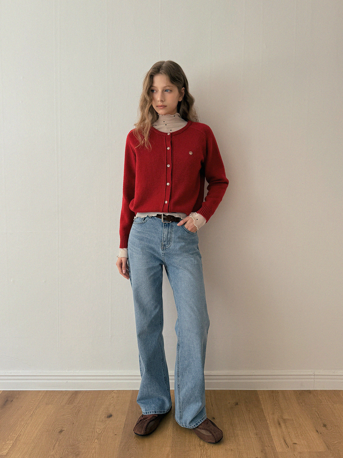 Cont Straight Denim Long Pants