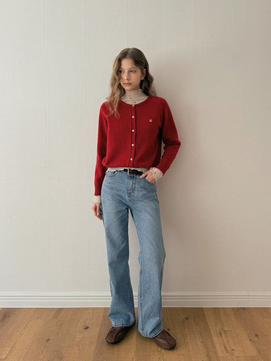 Cont Straight Denim Long Pants