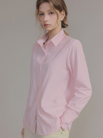 Hughes Stripe Cuffs Long-Sleeve Shirt