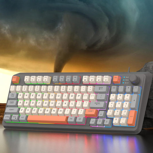 Wired Mechanical Gaming Keyboard Maijia K82, 94 Keys, Backlit Luminous Design