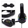 GAMEPRO LED Gaming Headphones with In-Line Mic & Volume Wheel Multi-Platform Compatible