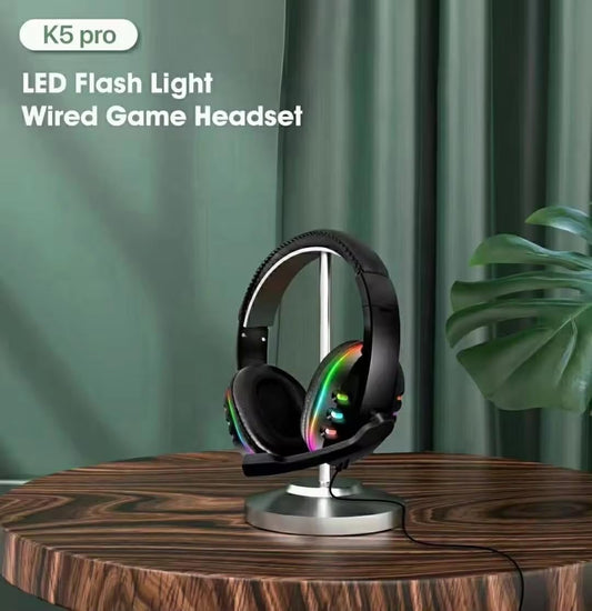 GAMEPRO LED Gaming Headphones with In-Line Mic & Volume Wheel Multi-Platform Compatible