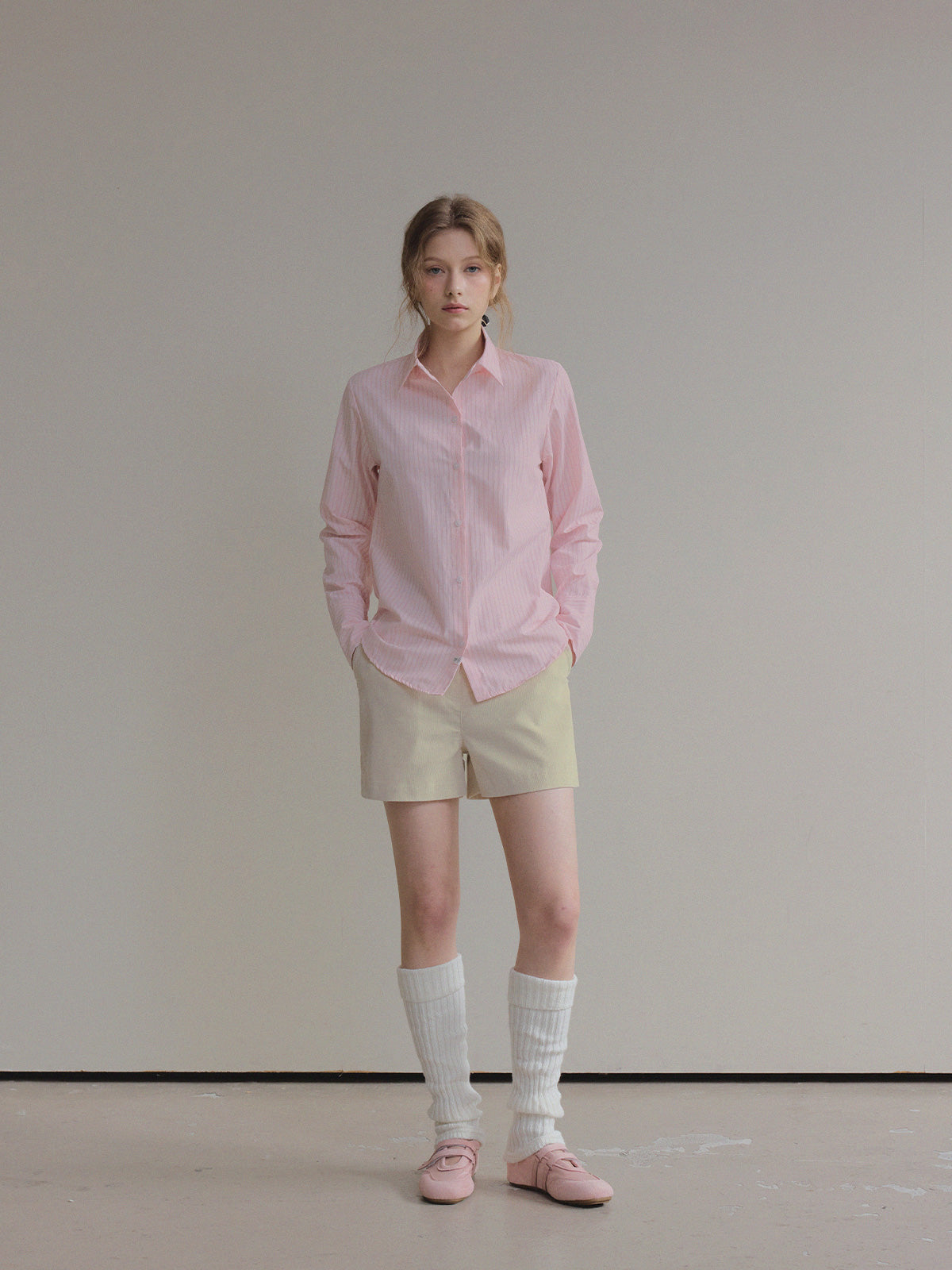 Hughes Stripe Cuffs Long-Sleeve Shirt