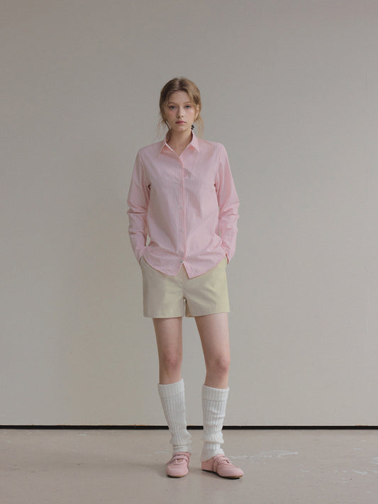 Hughes Stripe Cuffs Long-Sleeve Shirt