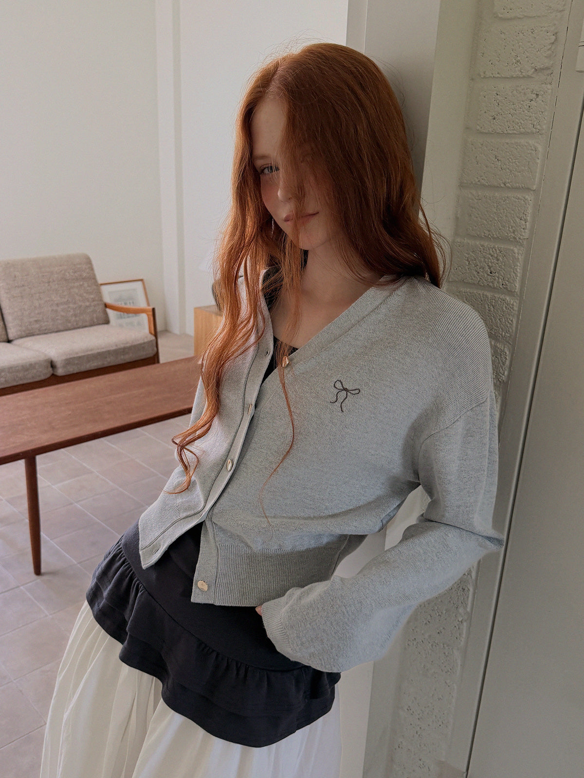 Beol Halterneck Frill Sleeveless Top