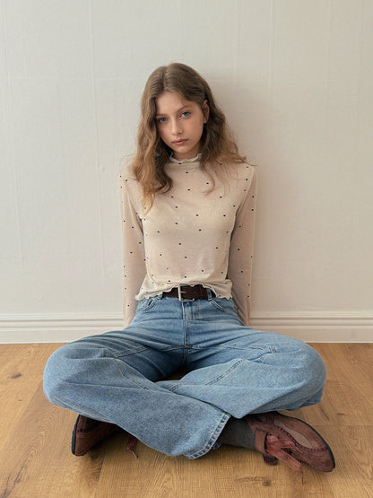 Cont Straight Denim Long Pants