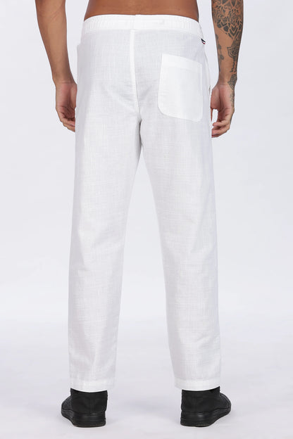 White 100% Linen Trousers Premium Quality & Minimal Style