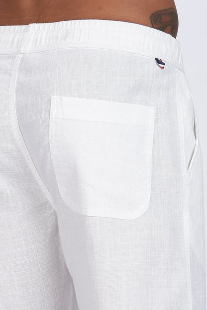 White 100% Linen Trousers Premium Quality & Minimal Style