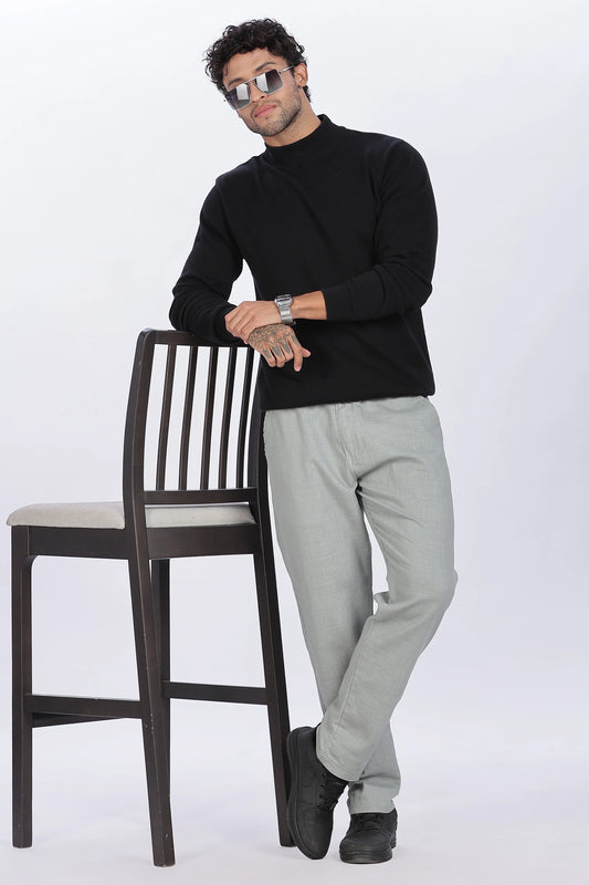 Light Green Linen Trousers 100% Linen, Minimal & Relaxed Style