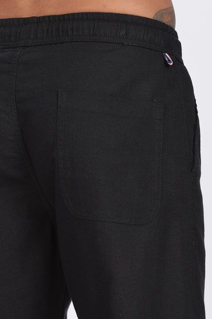 Black Linen Trousers 100% Linen, Minimal & Timeless Style