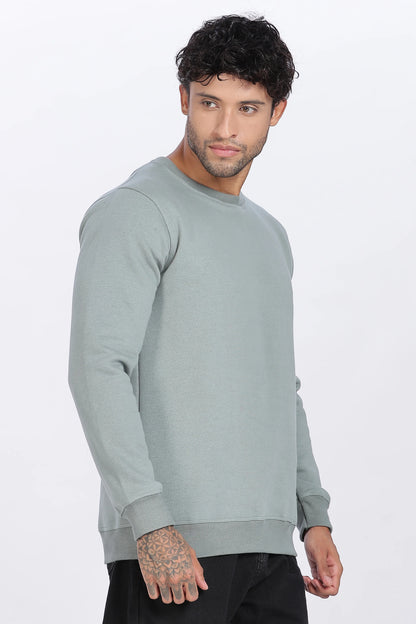 Green Sweat Shirt Minimal Style & Everyday Comfort
