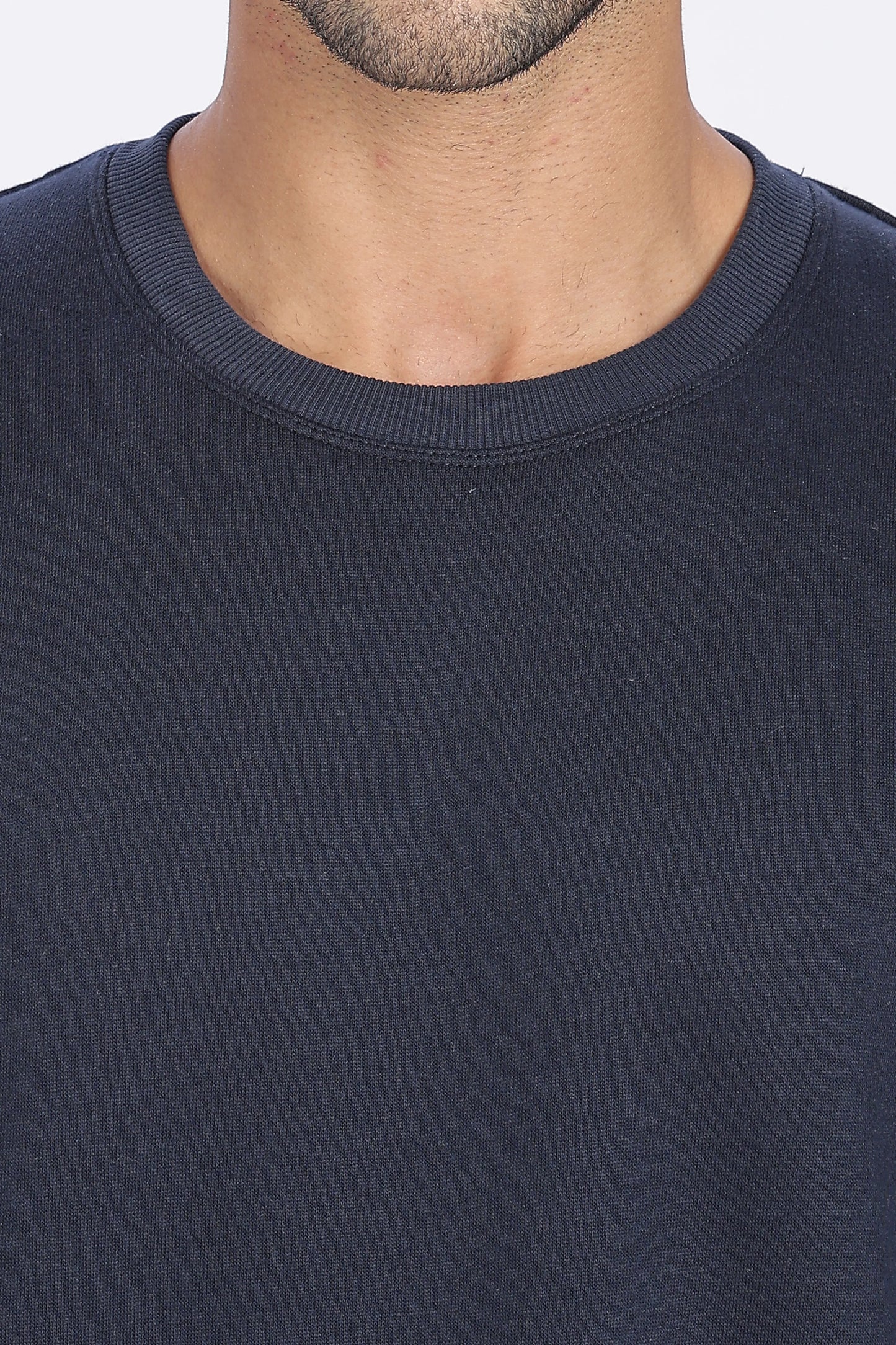 Navy Blue Sweat Shirt Minimal Style & Everyday Comfort