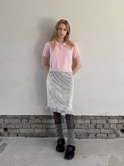 Ribel Soft Collar Knit Tee