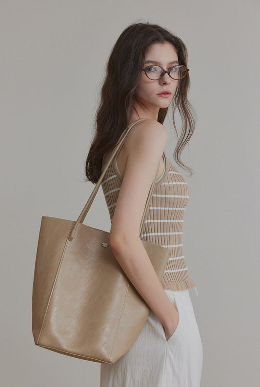 Zudel Striped Knit Sleeveless Top