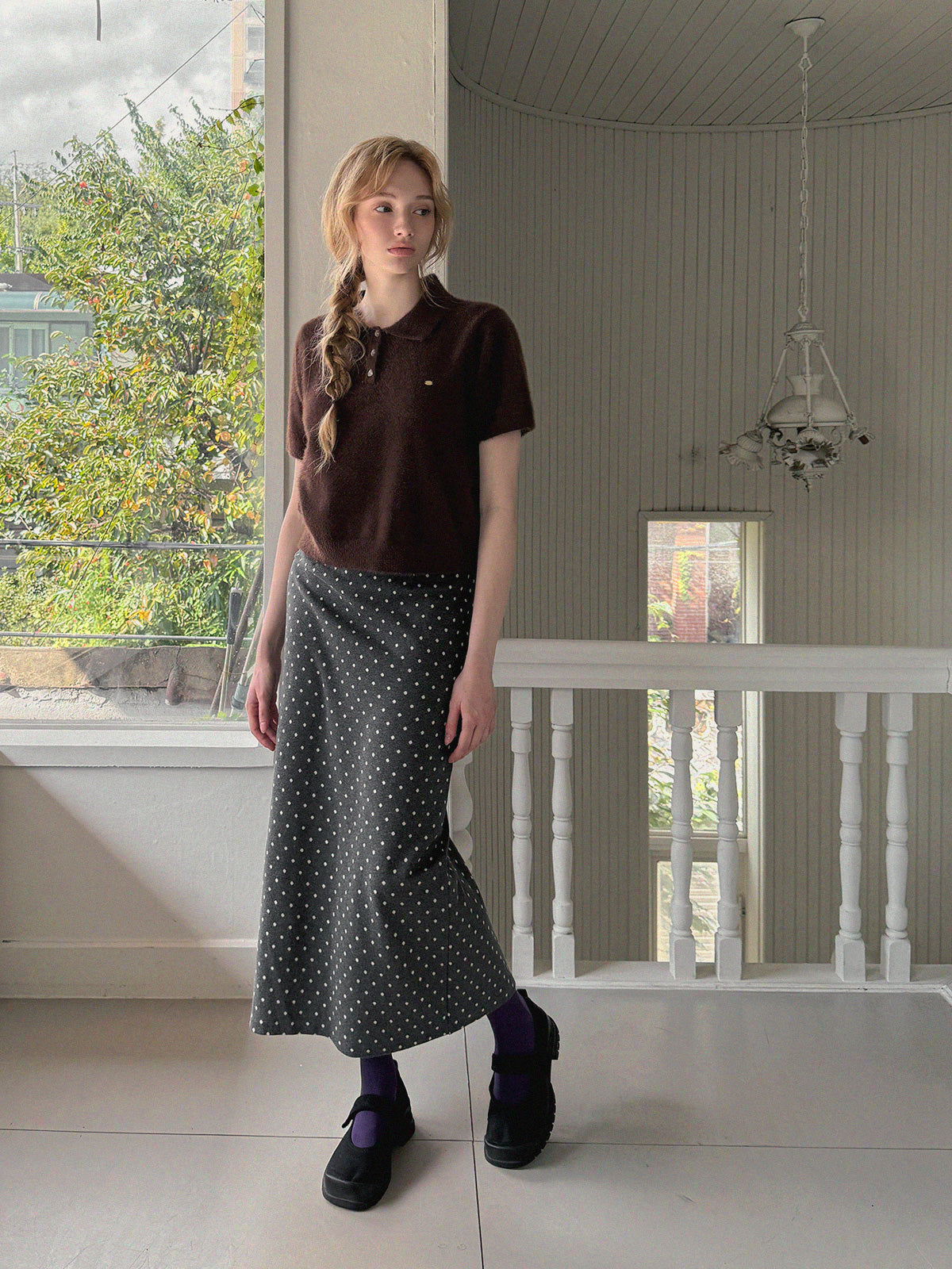 Ribel Soft Collar Knit Tee