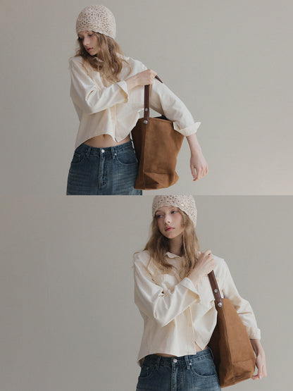 Idel Peach Pocket Long-Sleeve Shirt