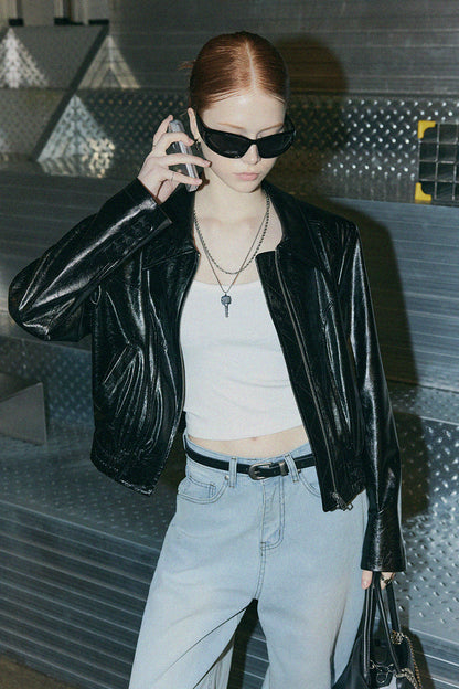 Picky Wide-Leg Stripe Denim